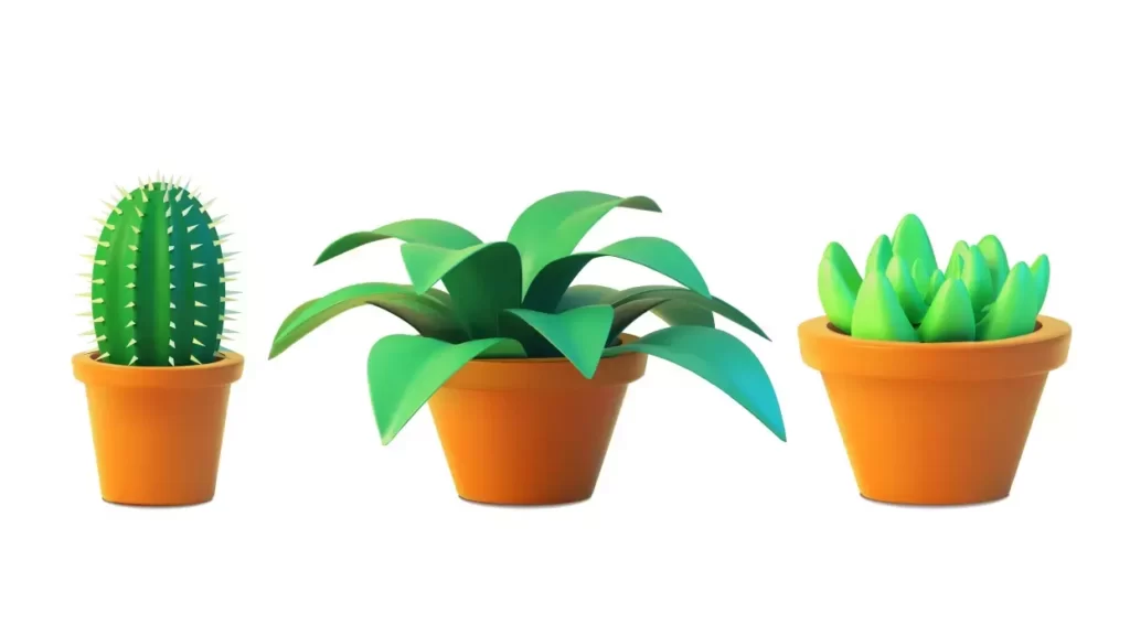 دانلود وکتور طراحی سه بعدی گل و گلدان