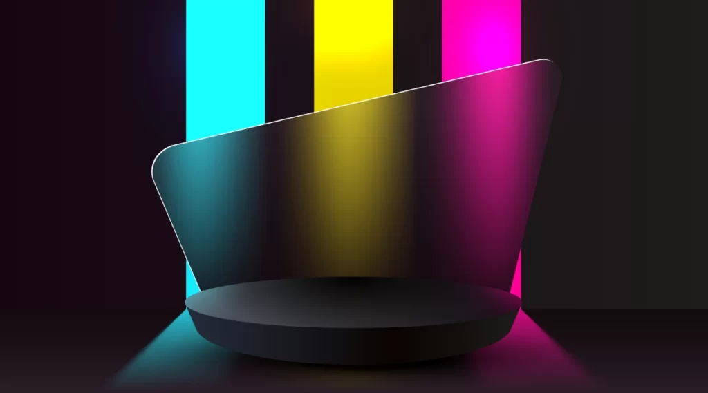 وکتور دکوراسیون و استیج معرفی و رونمایی محصول