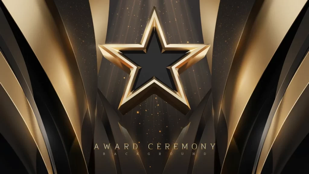 وکتور پس زمینه تزئینی لوکس طلایی ستاره