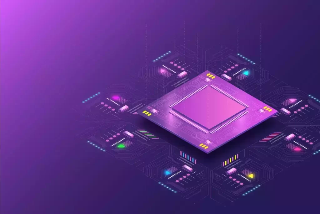 دانلود وکتور زمینه تکنولوژی و پردازنده