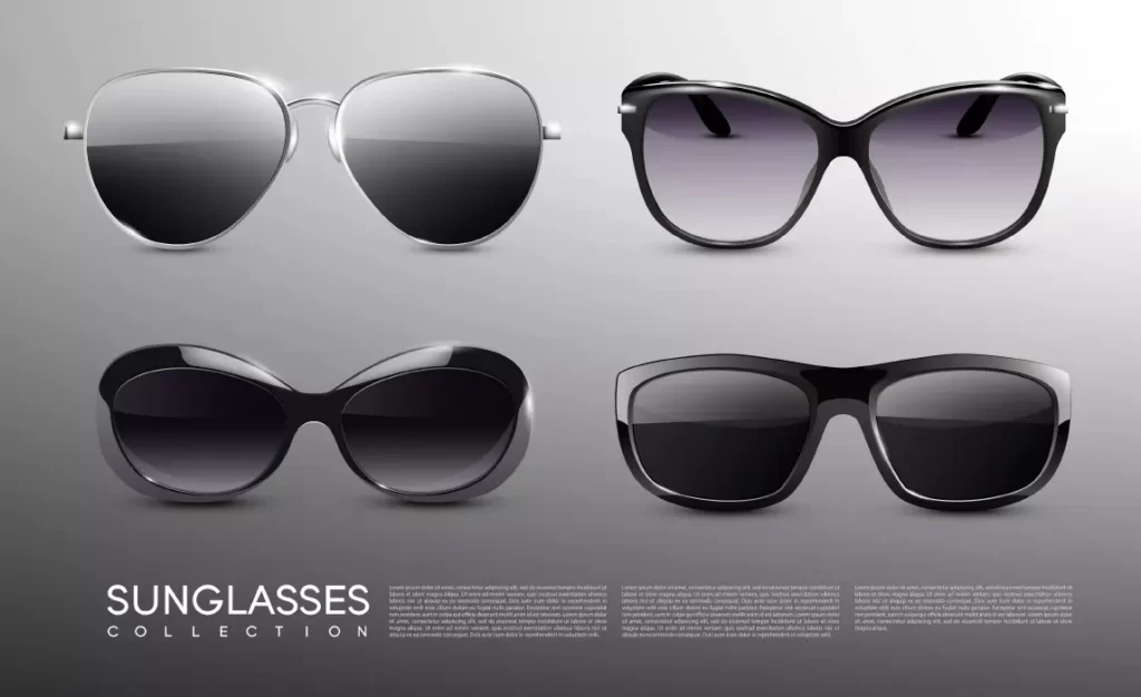 وکتور عینک آفتابی