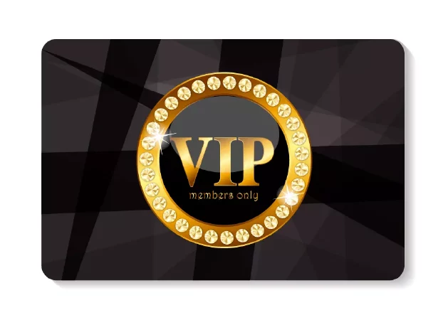 وکتور قالب کارت طلایی VIP