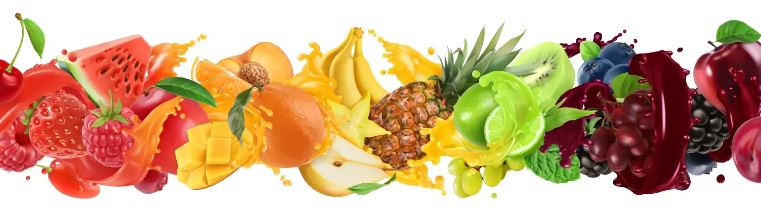 دانلود وکتور طراحی میوه های سه بعدی تبلیغاتی