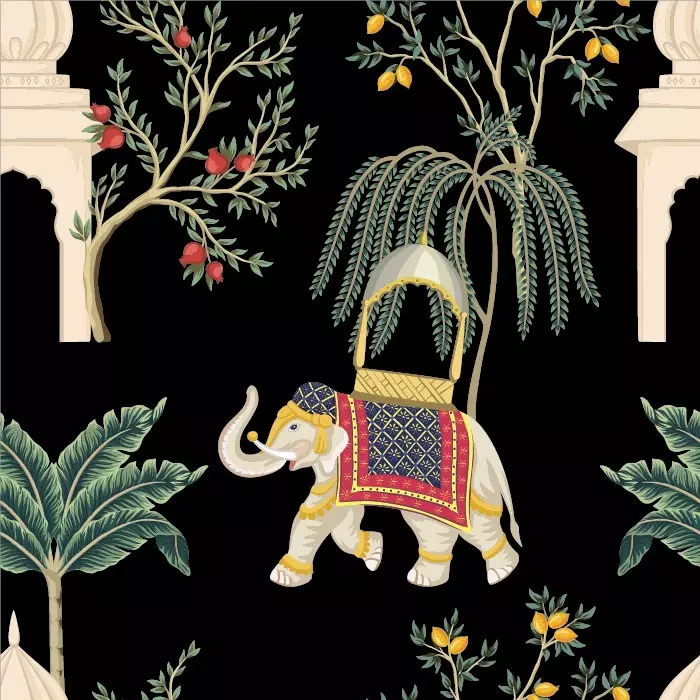 وکتور طراحی سبک هندی شماره سیزده