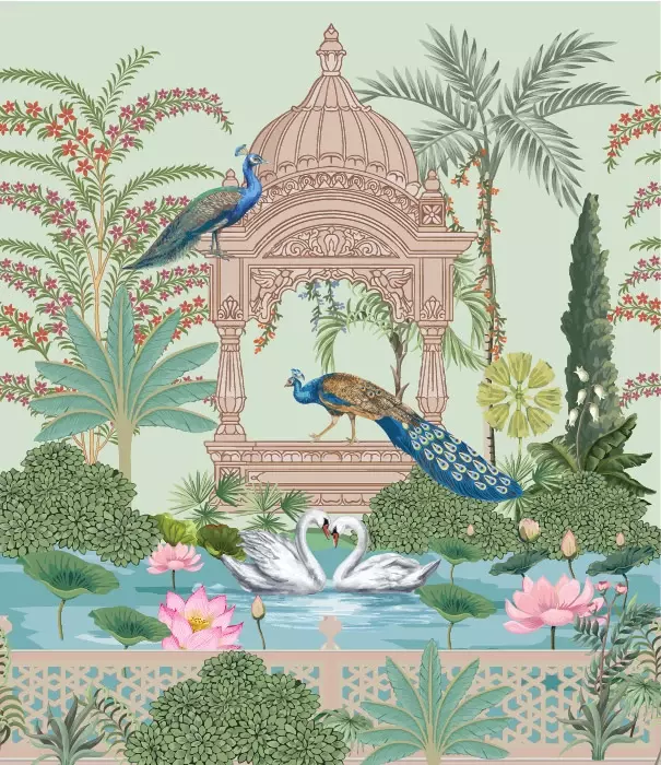 وکتور طراحی طبیعت و پرندگان شماره