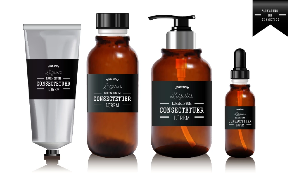 وکتور بطری های شیشه ای