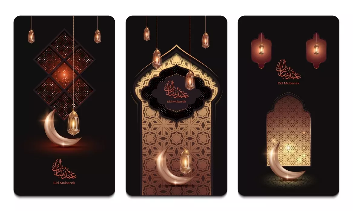 وکتور بنر طرح مه رمضان لوکس