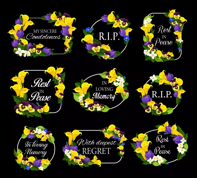 وکتور گل های تزئینی