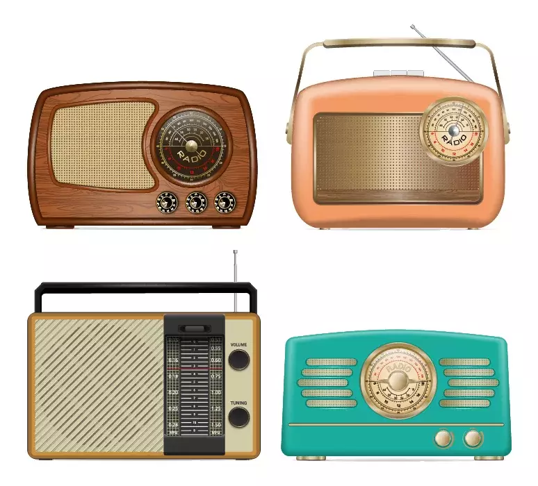 وکتور رادیو های قدیم و واقع بینانه