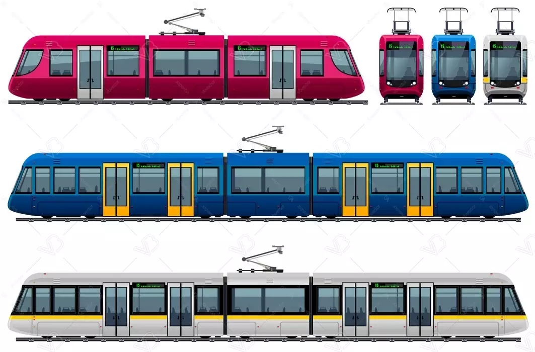 وکتور قطار شهری