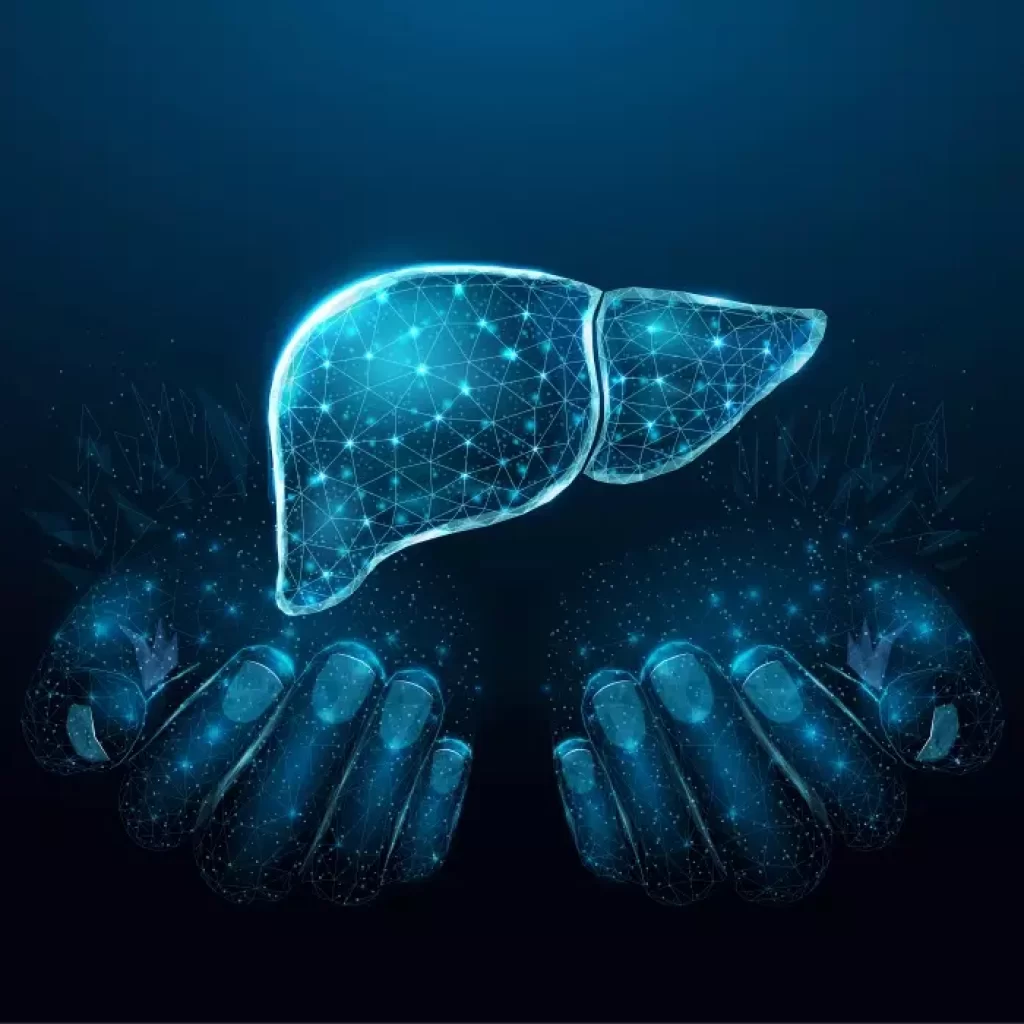 وکتور پس زمینه طرح پزشکی کبد