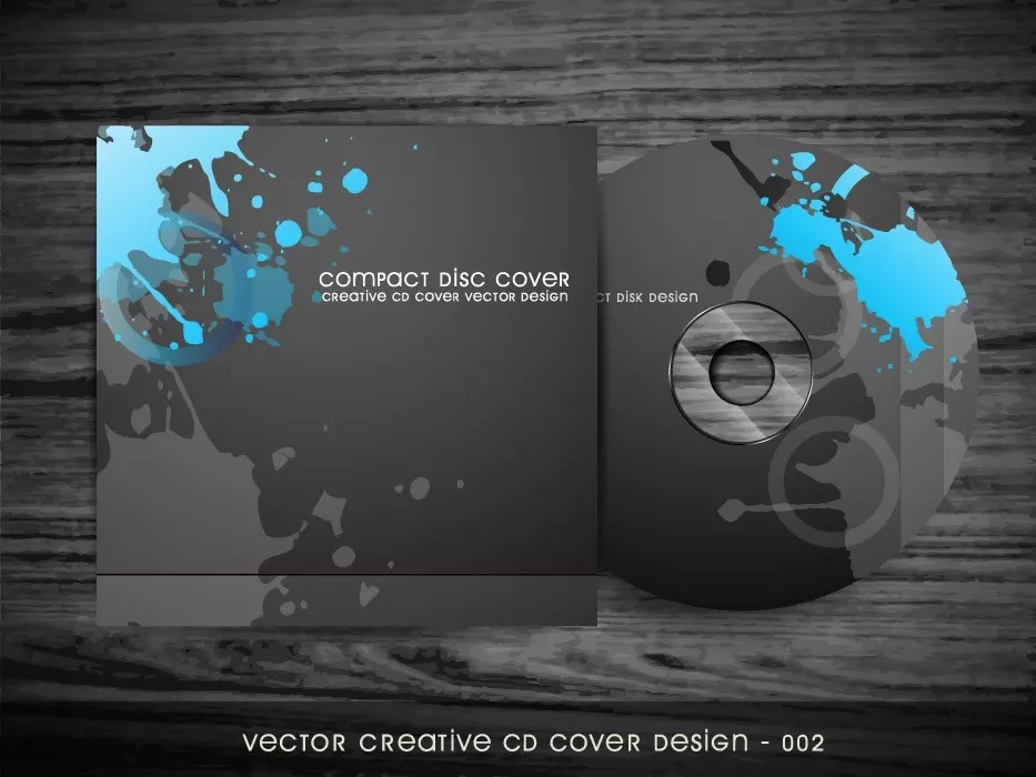 وکتور کاور و جلد دیسک سی دی