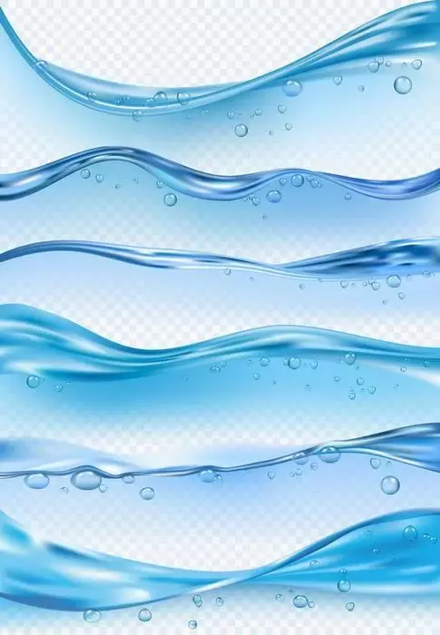 وکتور واقع بینانه طراحی امواج آب