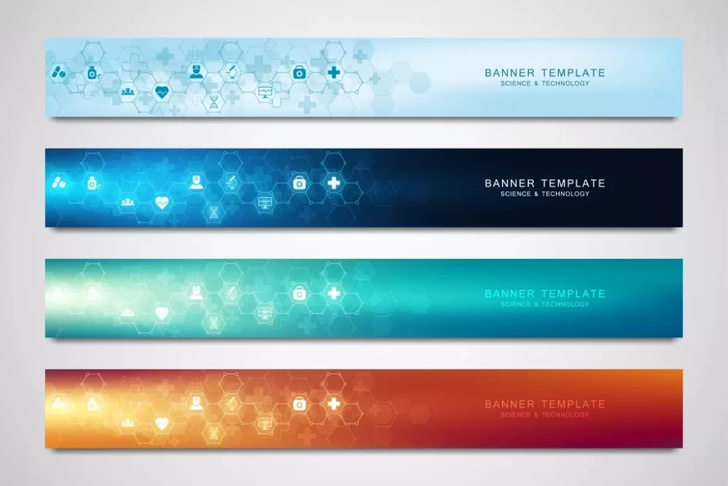 دانلود وکتور قالب بنر و هدر مدرن