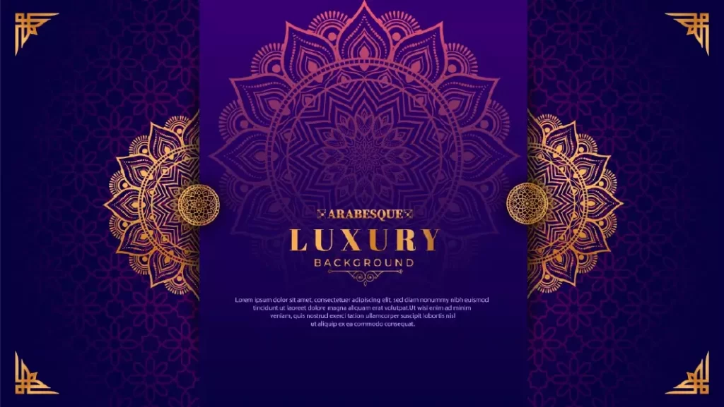 دانلود وکتور پس زمینه طرح ماندالا لوکس