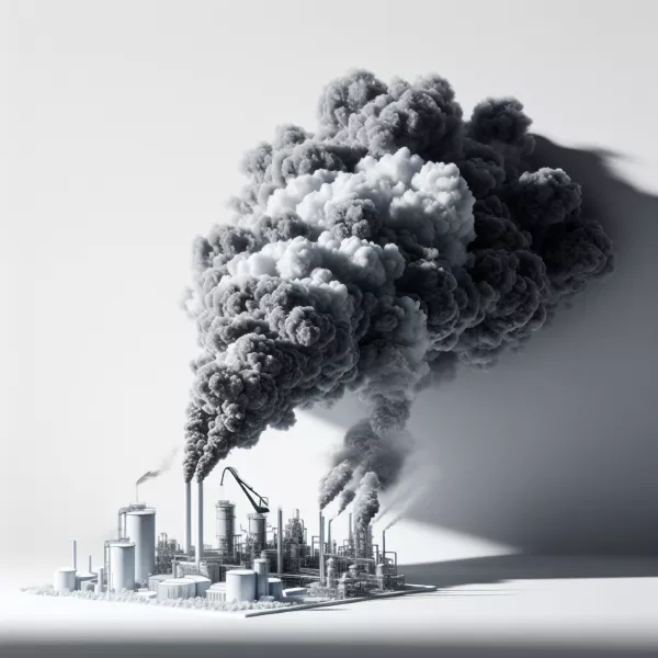 موکاپ واقع بینانه آلودگی هوا شماره یک