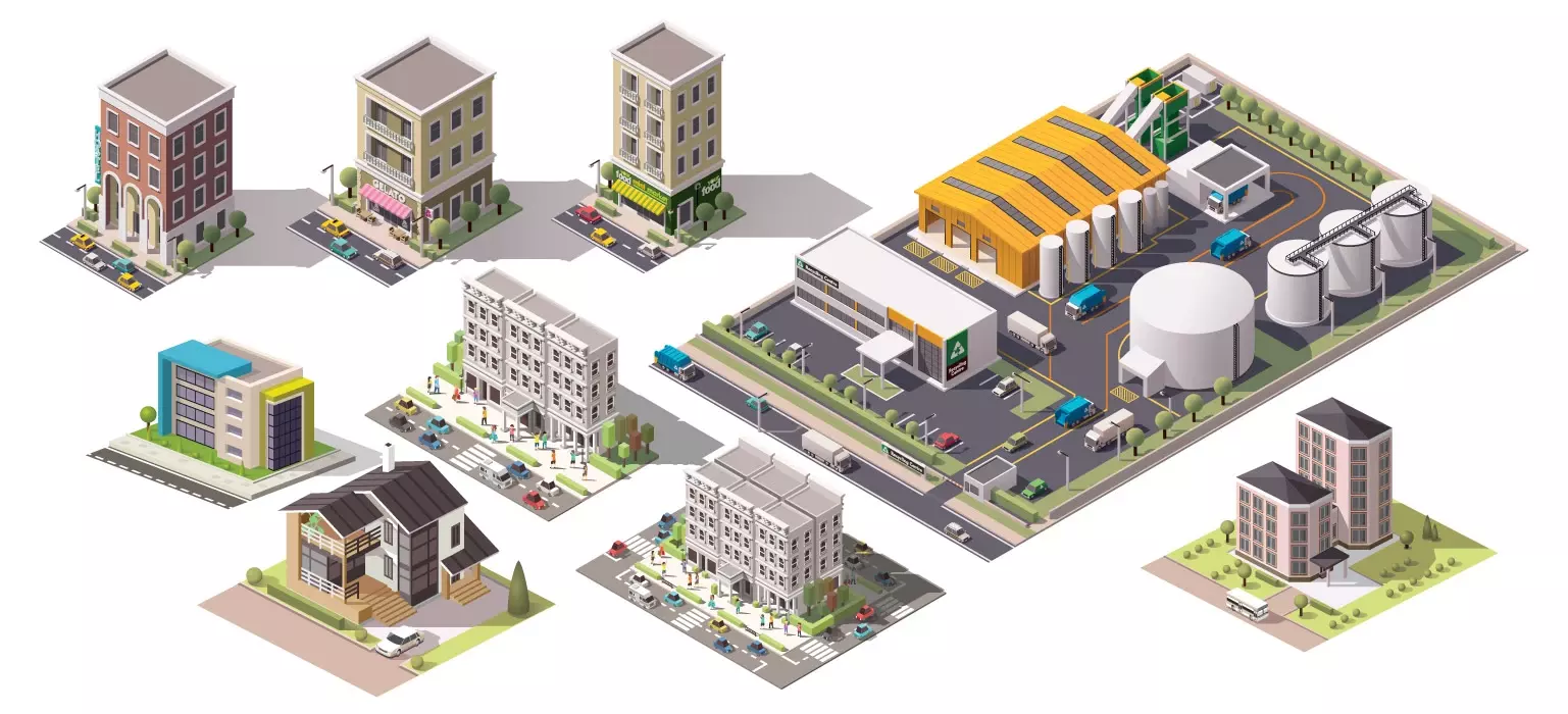 وکتور ساختمان و شهر سازی شماره نه