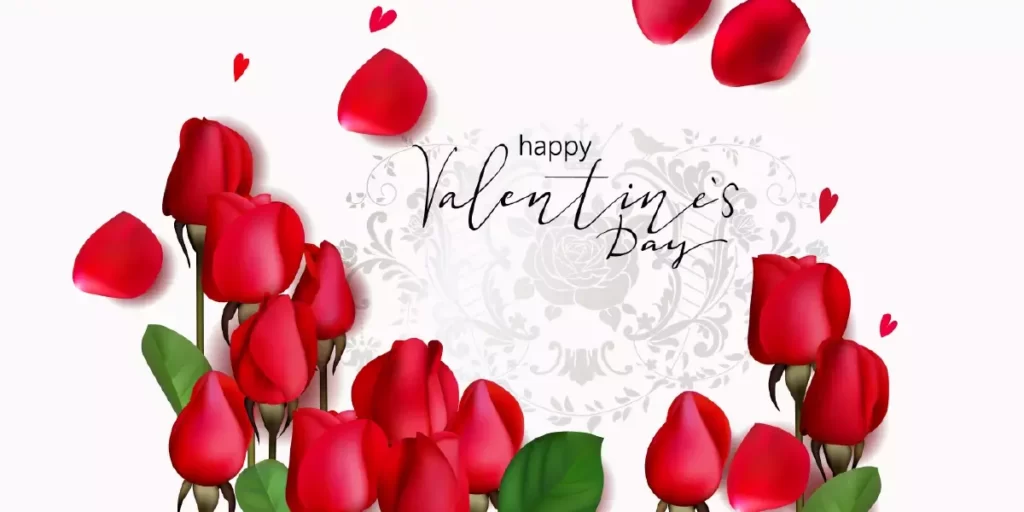 دانلود وکتور پس زمینه گل رز قرمز