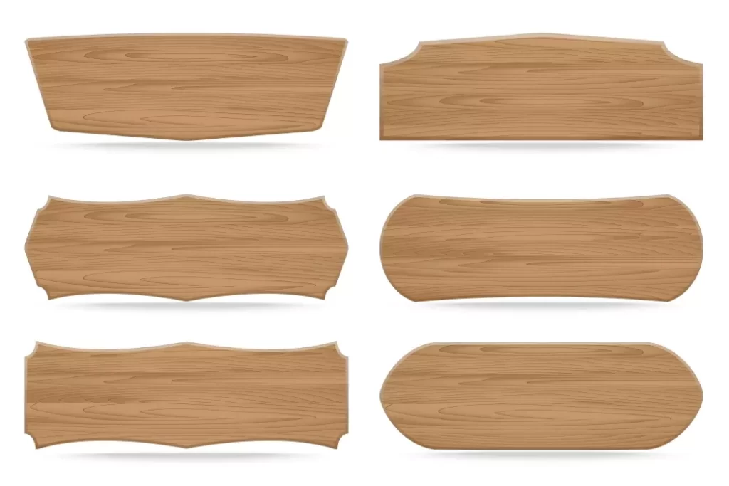 وکتور تخته های چوبی واقع بینانه