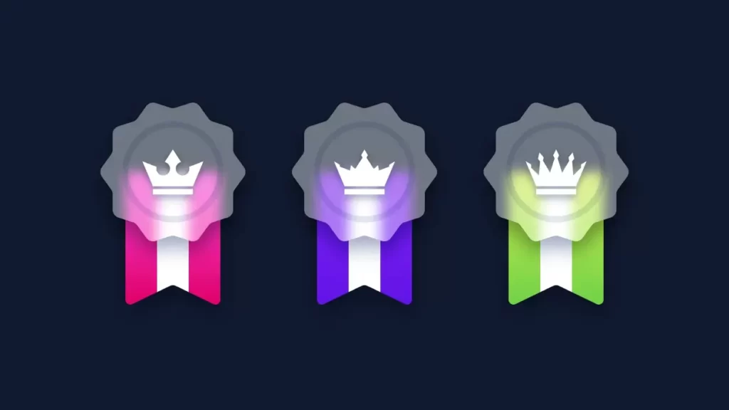 دانلود وکتور عنصر طراحی مدال شیشه ای