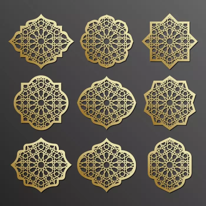 وکتور عناصر تزئینی سنتی اسلامی
