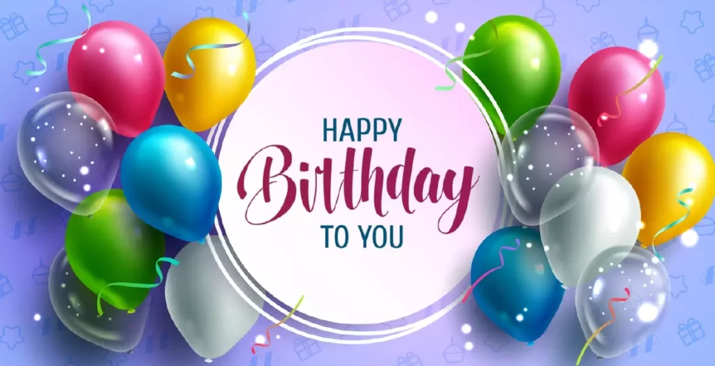 دانلود وکتور مناسبتی جشن تولد و بادکنک