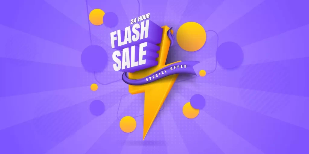 وکتور تبلیغاتی جشنواره فروش در زمینه بنفش