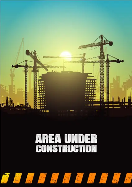 وکتور پس زمینه ساخت و ساز شماره یک