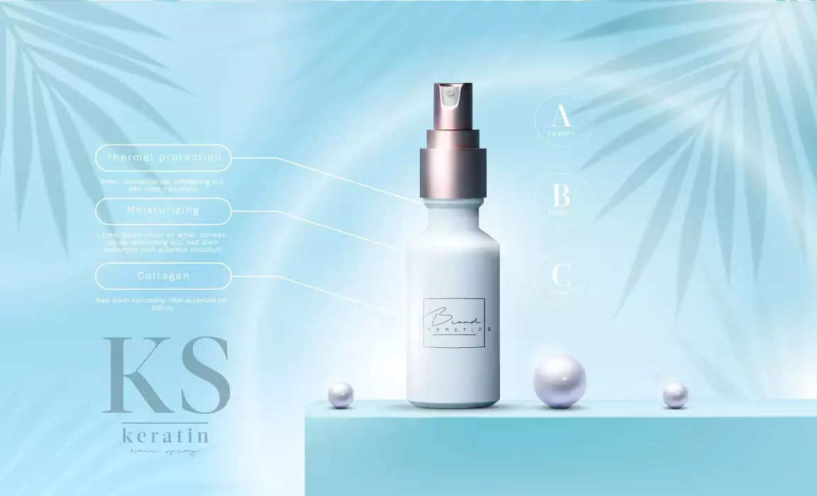 وکتور تبلیغ لوازم آرایش شماره نه