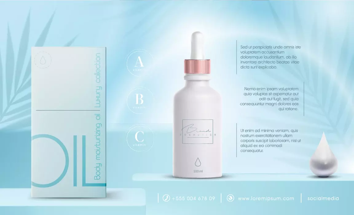 وکتور تبلیغ لوازم آرایش شماره سیزده