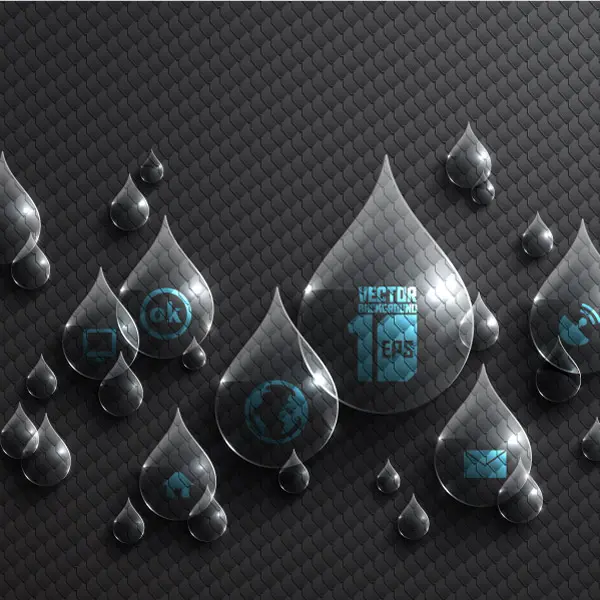 وکتور پس زمینه و اینفوگرافیک شیشه ای شماره سه