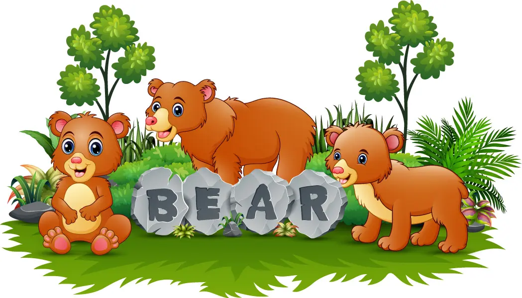 وکتور کارتونی خرس