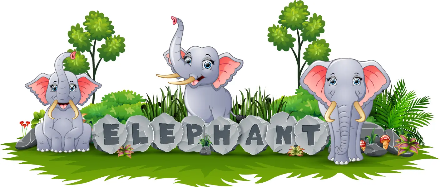 وکتور کارتونی فیل