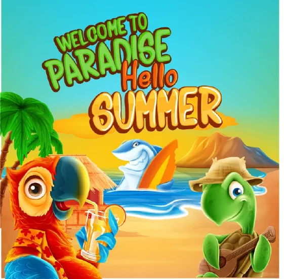 وکتور کارتونی تعطیلات و تابستان