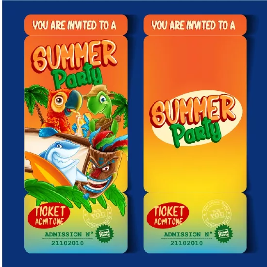 وکتور کارتونی تعطیلات و تابستان شماره هفت