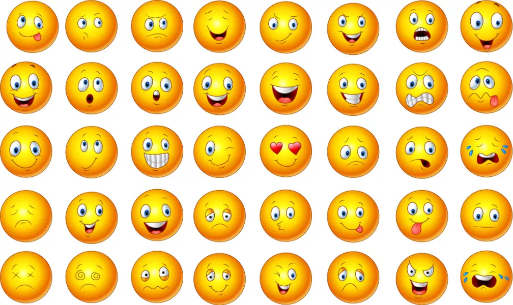 وکتور کلکسیون ایموجی کارتونی