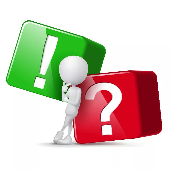 وکتور آدمک و علامت سؤال و تعجب