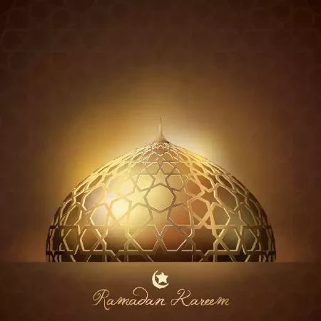 وکتور پس زمینه طلایی مذهبی اسلامی