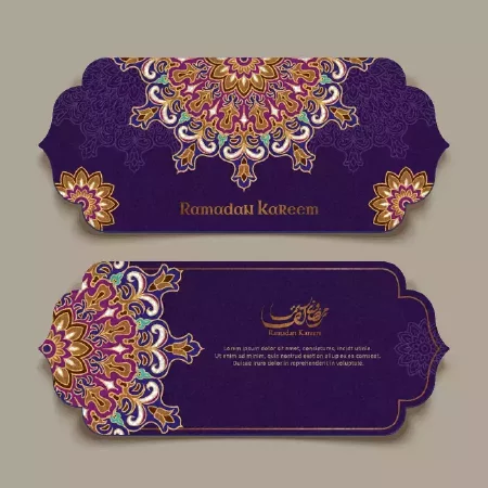 وکتور بنر با طراحی سنتی و اسلامی