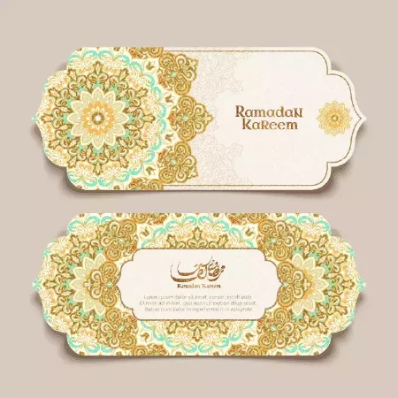 وکتور بنر با طراحی سنتی و اسلامی شماره دو