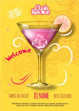 وکتور طراحی پس زمینه و پوستر کافی شاپ شماره یک