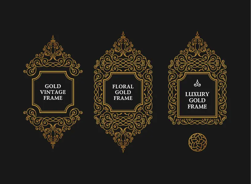 وکتور عناصر طراحی سنتی شماره شش