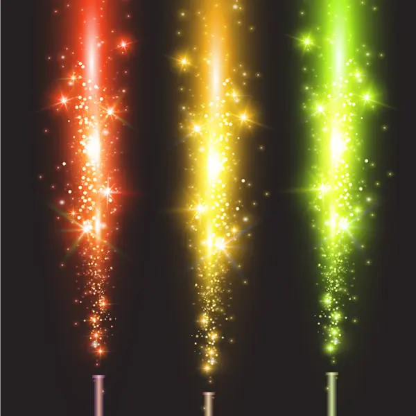 وکتور افکت نور رنگارنگ درخشان شماره دو