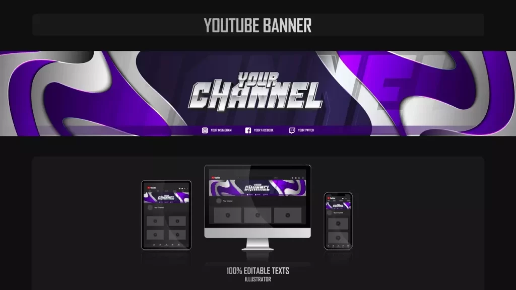 دانلود وکتور هدر یوتیوب