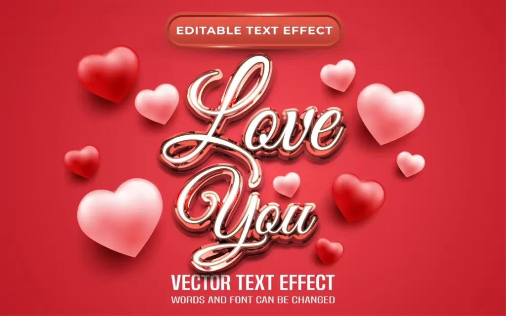 دانلود وکتور فونت طرح قلب