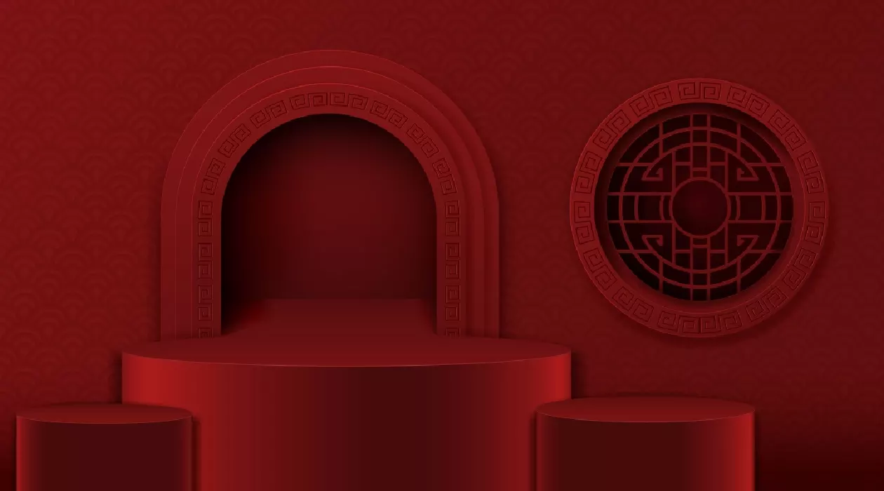 وکتور استیج سه بعدی سفید