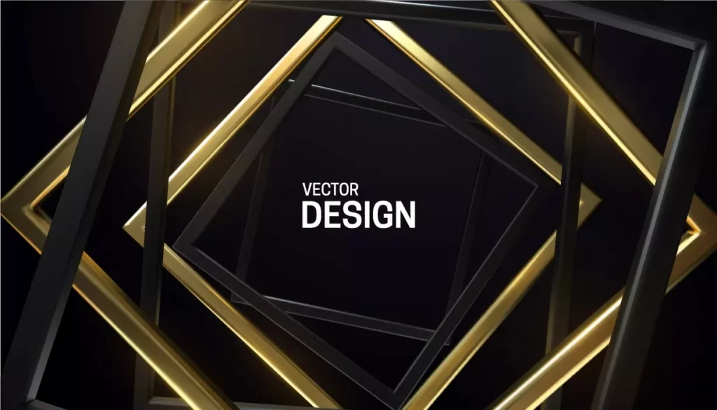 دانلود وکتور پس زمینه لوکس طلایی سیاه