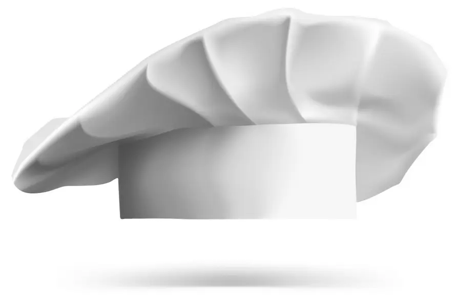 وکتور واقع بینانه کلاه سرآشپز