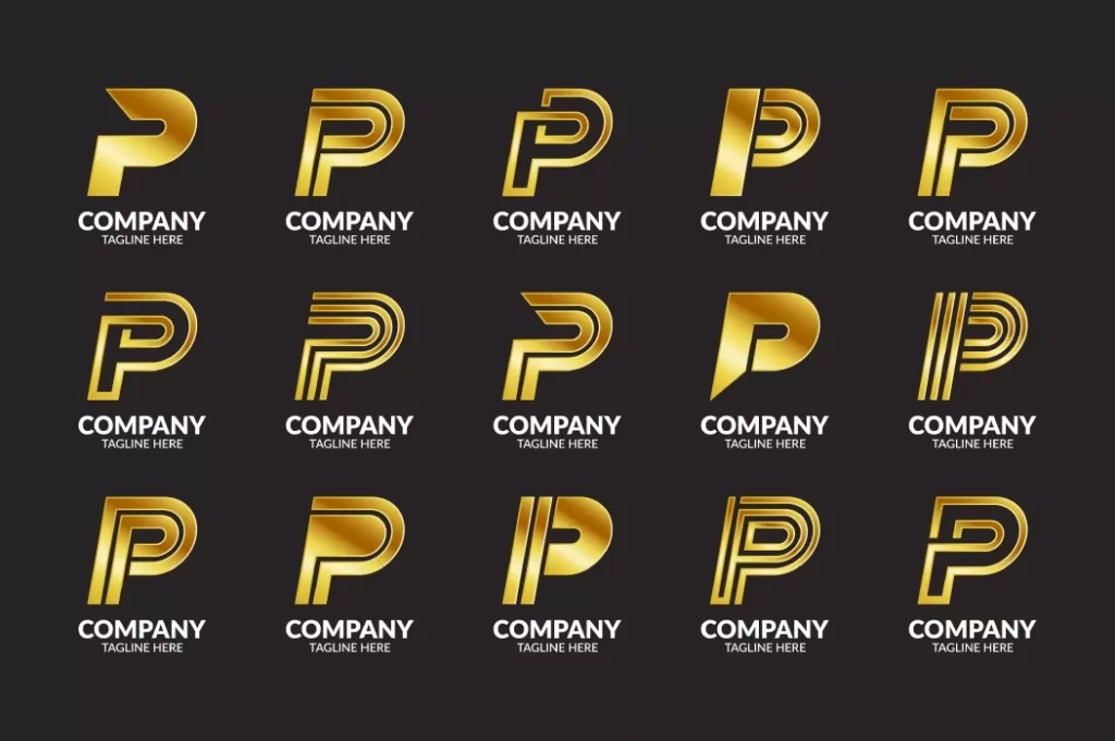 دانلود وکتور مجموعه لوگو و آرم حرف P
