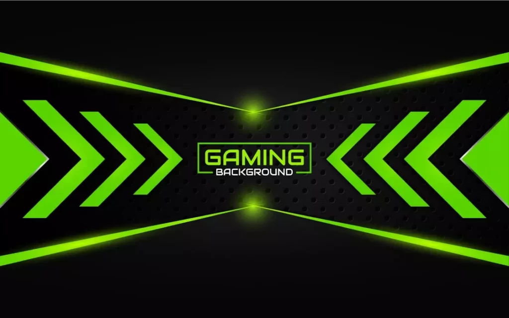 دانلود وکتور زمینه مدرن سبز رنگ گیم